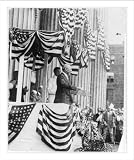 Historic Print (L): [Pres. Woodrow Wilson speaking outside of Treasury Dept., Flag Day, 1915]