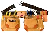 BOURN TOUGH LCP-44 Newly introduced split suede leather contractors tool belt with extra patches