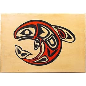 Alaska Smokehouse Smoked Salmon in Traditional Whale Wood Box Natural Style, 8 oz. by 