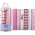 Luvable Friends 6-Pack Flannel Receiving Blankets, Pink