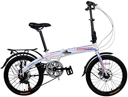 Folding Bike Shimano 7 Speed Disc Brake 20 Inch Lightweight Aluminum Foldable Bicycle