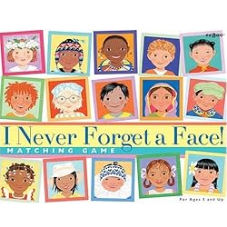 eeBoo I Never Forget a Face Memory Game