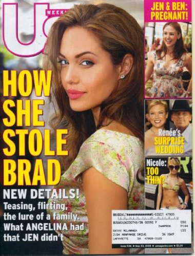 Us Weekly Magazine May 23, 2005 How Angelina Jolie Stole Brad Pitt, Renee Zellweger/Kenny Chesney's Surprise Wedding, Nicole Ritchie, Jennifer Garner & Ben Affleck - Pregnant