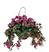 Artificial Dark Pink Bougainvillea Hanging Basket