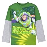  : Toddler Boys' Long-sleeve Buzz Light Year 2fer Tee - Green