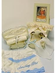 Bridal Survival Kit by Mary Green Complete with Silk Boy Shorts, Garter, Sleep... by Mary Green