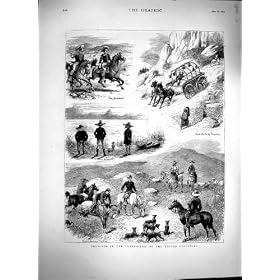 Chasse 1879 de Coyote de Montagnes Rocheuses de l'Am�rique Salt Lake
