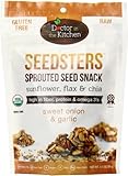 Doctor in the Kitchen Seedsters Sprouted Seed Snack, Sweet Onion and Garlic, 3.5 Ounce
