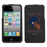 iPhone 4 4S Denver Broncos Black Superior Helmet Snap on Hard Cover