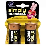 Duracell Batterie Simply D 2er
