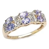 10KYGold1.30CaratGenuineTanzanite&DiamondRing