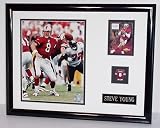 Steve Young Photo, Card & Pin Display, Custom Framed