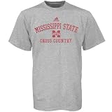 Adidas Mississippi State Bulldogs Ash Cross Country Practice T-shirt