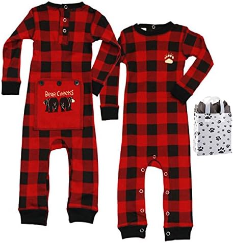 Bear Cheeks Little Boys' Flapjack Pajamas &amp; Bag - 2 Piece Gift Set