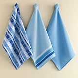 Woven Dishtowels Set of 3 - Blue
