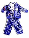Baby Beluga - Infant Baby Boys 3-Piece Jog Set, Blue/White