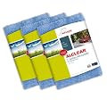 PREISVORTEIL! 3er Set ALCLEAR Poliertuch 2-Seiten-Allrounder Premium ohne Hologramme, f. Auto Yachting & Poliermaschine, 40x40 cm blau Autotuch Autopflegetuch Lacktuch Tuch Motorradtuch, statt Polierwatte, perfekt f. Lackversiegelung