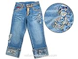 Lipstik Velvet Ribbon Capri Stretch Jeans