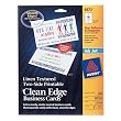 Avery Linen-Textured Two-Side Clean Edge Business Cards for Inkjet Printers, Matte, White, Pack of 200 (08873)