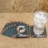 NFL Miami Dolphins 8-Pack Absorbent PaperKraft Coasters
