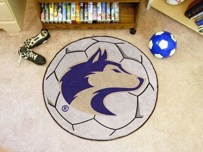 Buy Washington Huskies NCAA Soccer Ball Round Floor Mat (29) by Fan Mats