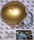 Joe Montana Autographed/Hand Signed Notre Dame Fighting Irish Full Size Helmet