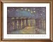 Vincent Van Gogh Night Stars Picture Framed Art Print