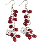 Touch By Alyssa Milano Kansas City Chiefs Glass Bead Earring With Metal Logo
