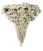 Barcana 5 Foot Flocked Ready Trim Half Upside Down Christmas Tree with 350 Clear Mini