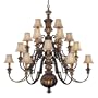Minka Lavery Belcaro 939-126 Large 21-LT 840w (53"H x 53"W) Chandelier Lighting in Belcaro Walnut