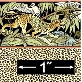Buy 1:24 Jungle Leopards Dollhouse Wallpaper by Dollhouse Wallpaper