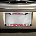 Detroit Pistons Chrome License Plate Frame