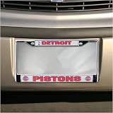 Detroit Pistons Chrome License Plate Frame