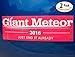 Witty Yetis Giant Meteor 2016 Red Bumper Sticker 2 Pack! Sick of Donald Trump, Hillary Clinton & the Whole Election? Funny Political Party Joke, Presidential Novelty, Voter Gag Gift & Window Decal.