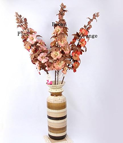 Lot of 12 Artificial Flowers Silk Flower Decoration Flower Hollyhock 5 Color Options Decoration 41843439292-BRD
