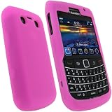 iGadgitz Pink Silicone Skin Case Cover for BlackBerry New Bold 9700 & 9780 + Screen Protector