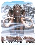 PUZZLE WOOLY MAMMOTH AGE 50PC
