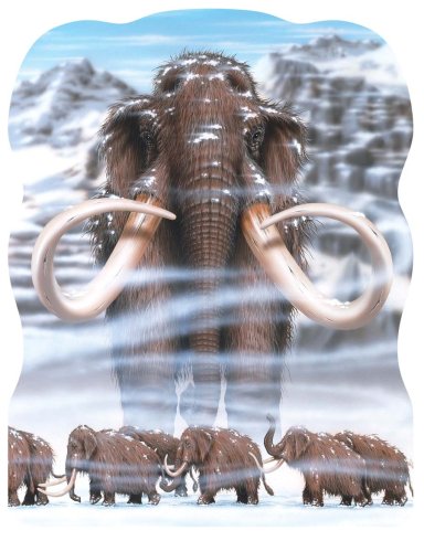 51m%2B9qnD%2BDL PUZZLE WOOLY MAMMOTH AGE 50PC