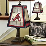 Memory Company Atlanta Braves 14 Art-Glass Table Lamp