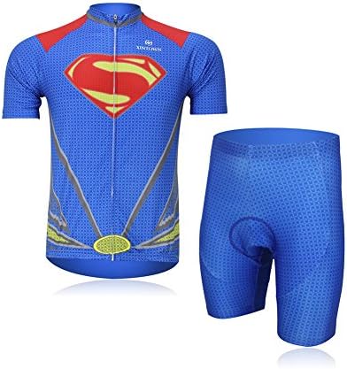 Men's Bicycle Bike Cycling Short Sleeve Jersey + Padded Shorts Pants Riding Sportswear Runing Skating Outdoor Events (XXXL)