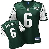 Mark Sanchez Green Reebok NFL Replica New York Jets Women's Jersey