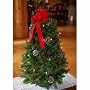 Worcester Christmas Wreath Classic Large Pre-Lit Tabletop Christmas Tree