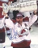 RAY BOURQUE Colorado Avalanche SIGNED 8x10 2001 Stanley Cup Photo