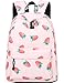 Backpack for Teens, Fashion Strawberry Pattern Laptop Backpack College Bags Women Shoulder Bag Daypack Bookbags Travel Bag by Mygreen (Pink)