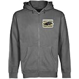 NCAA Wisconsin-Milwaukee Panthers Gunmetal Logo Applique Midweight Full Zip Hoody