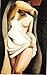 Ready to hang paintings on stretched canvas - Tamara de Lempicka - 24 x 38 inches - Model (1925)