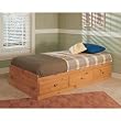 New Visions by Lane 497-301 Twin Size Storage Bed, Mountan Pine