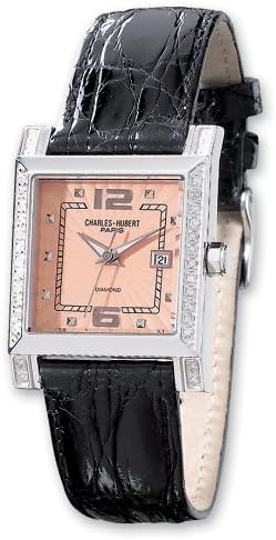 Women's Charles - Hubert Square Dial / Diamond Accent Watch