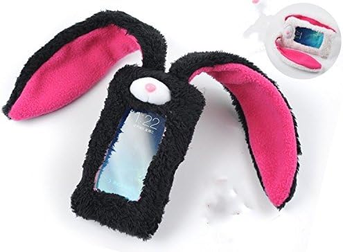 3D black rabbit Plush Rabbit Doll Case Cover For T-Mobile Samsung Hercules T989 Galaxy S II