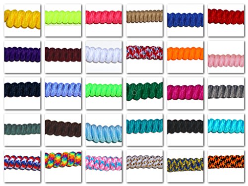 FeetPeople Curly (or Twister) Shoelaces, 1/2/3 Pair, Various Colors